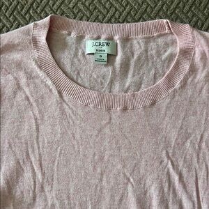 J. Crew Soft Pink Crew Neck Sweater